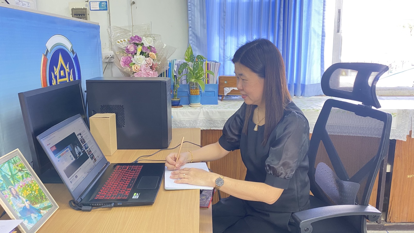 🎈สำนักงานพัฒนาชุมชนอำเภอปลวกแดง ร่วมรับฟังการประชุมกรมการพัฒนาชุมชน ครั้งที่ 10/2568